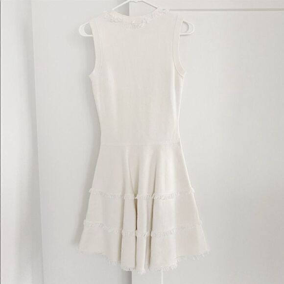 Kate Spade New York Bone White Fringe Trim Dress - Picture 7 of 15